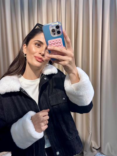 İçi Peluş Denim Ceket 