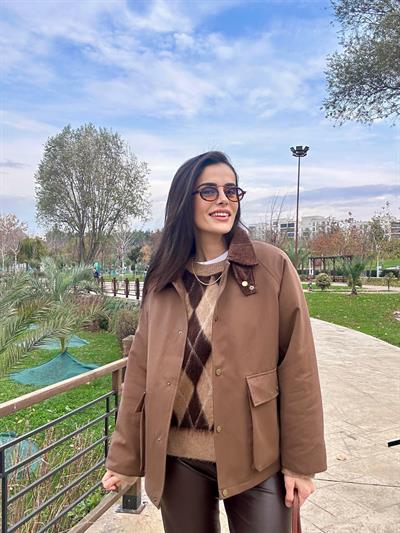 Kahverengi Barbour Ceket 