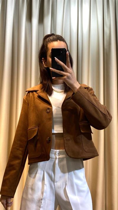 Kahverengi Nubuk Ceket