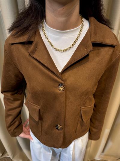 Kahverengi Nubuk Ceket