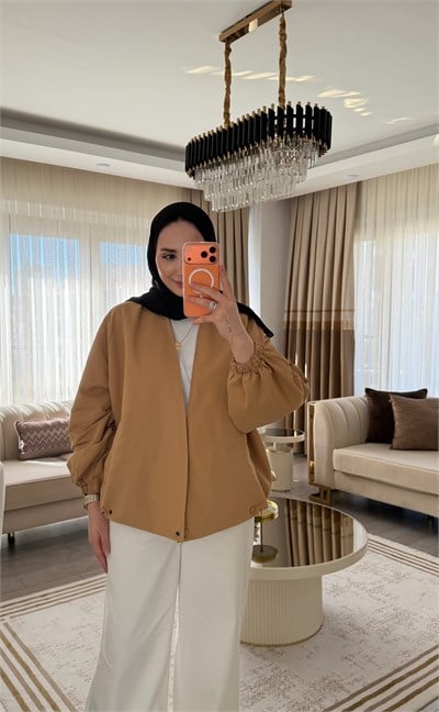 RUYA ANVELOP BOMBER CEKET CAMEL