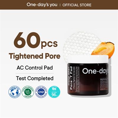 ONE DAYS YOU Gözenek Sıkılaştırıcı Ve Kontrolü, One-day's You Pore-t Pad 60'lı Kore Cilt Bakım Pedi
