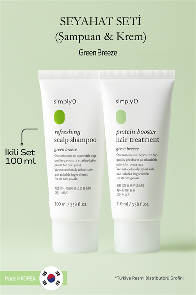 SimplyO Hair Care Travel Set | Seyahat İçin Saç Bakımında Vegan Çözüm
