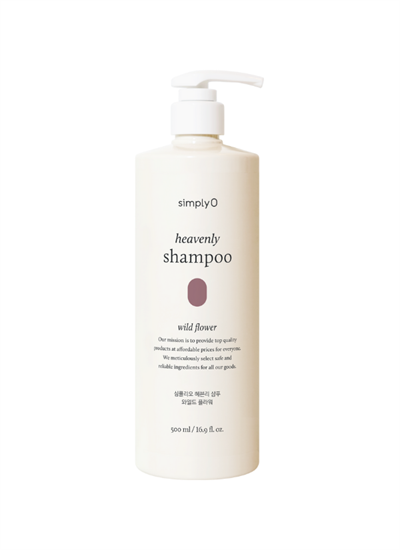 SimplyO Heavenly Shampoo Wild Flower | Doğal İçerikli ve Nemlendirici Kore Şampuanı