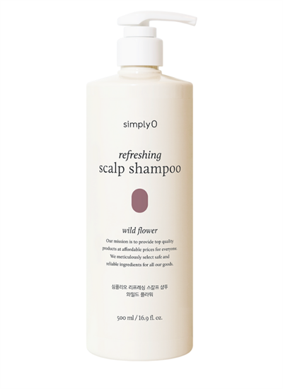 SimplyO Refreshing Scalp Shampoo Wild Flower 500ml | Saç Derisi ve Saç Bakımı İçin Doğal Çözüm