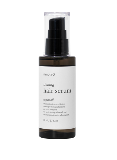 SimplyO Shining Hair Serum Argan Oil 80ml | Parlaklık ve Saç Onarımı İçin Doğal Bakım