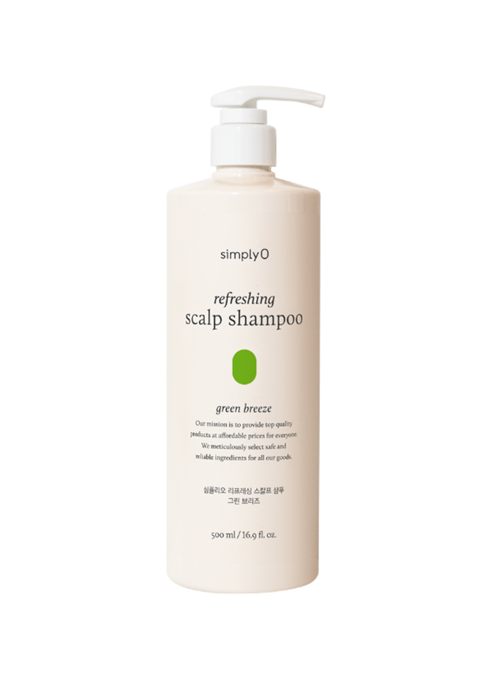 SimplyO Refreshing Scalp Shampoo Green Breeze 500ml | Saç Derisi