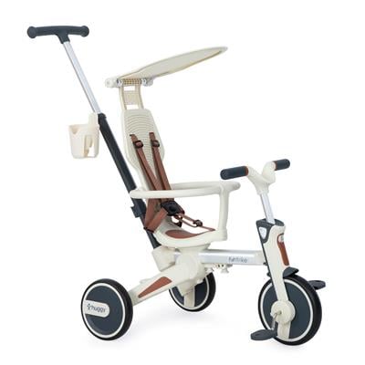 Huggy 6in1 FunTrike Siyah 3 Tekerlekli Bebek Bisikleti |Ebeveyn Kontrollü, Katlanabilir ve Denge Modlu