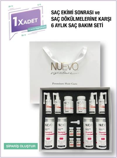 Nuevo Signature Saç Dökülmelerine Karşı ve Saç Ekimi Sonrası 6 aylık Bakım Seti