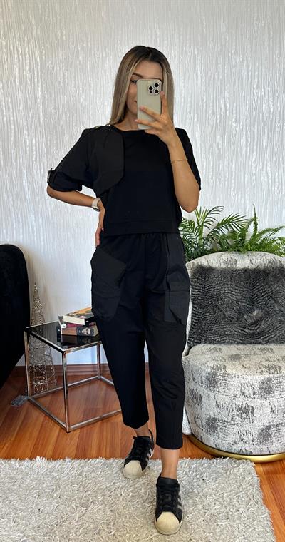 Cep Detaylı Tasarım Jogger Pantolon