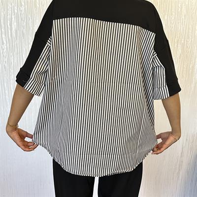 Siyah Garnili Oversize Takım