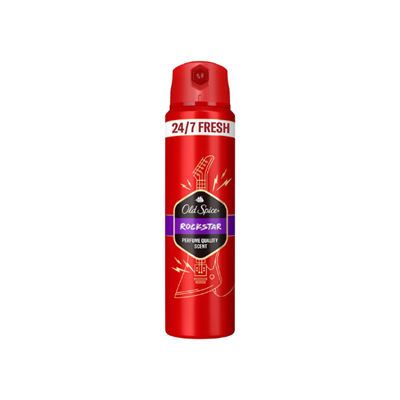 Old Spice Rockstar Erkek Deodorant Vücut Spreyi 24/7 Fresh 150 Ml