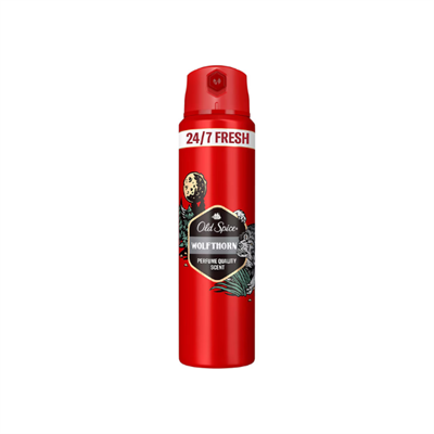 Old Spice Wolfthorn Erkekler Için Vücut Sprey Deodorant 24/7 Fresh 150 Ml