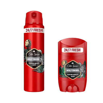 Old Spice Wolfthorn Sprey Deodorant+Stick