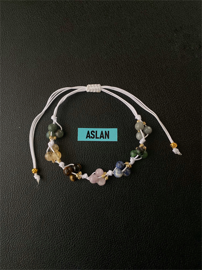 Aslan  Burcu Doğal Taş Ayarlanabilir Bileklik – El Yapımı Burç Bilekliği
