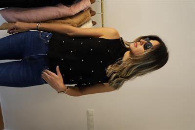 Siyah Zr Taş Detaylı Triko