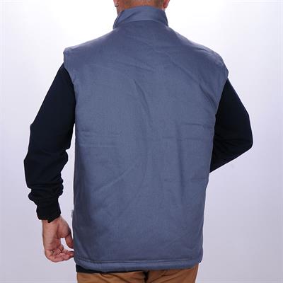 Formteks 7/7 Gabardin Yelek Kapitoneli Gri