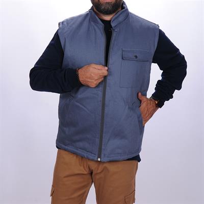 Formteks 7/7 Gabardin Yelek Kapitoneli Gri