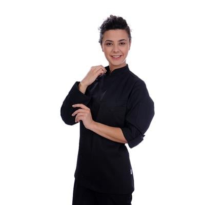 Formteks Aşçı Ceket  Unisex  Harman Gabardin Siyah