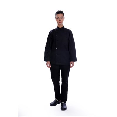 Formteks Aşçı Ceket  Unisex  Harman Gabardin Siyah