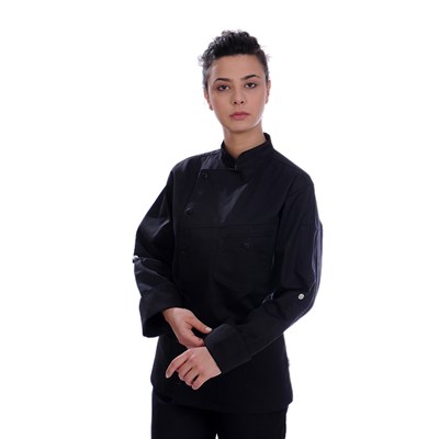 Formteks Aşçı Ceket  Unisex  Harman Gabardin Siyah