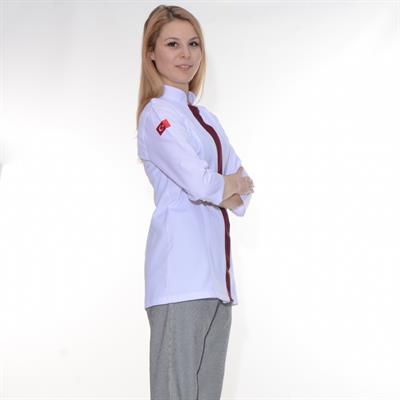 Formteks Aşçı Ceketi Bayan Beyaz