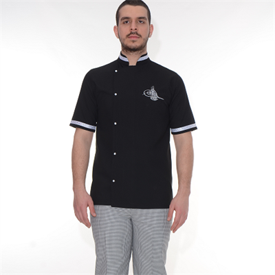 Formteks Aşçı Ceketi Siyah Tuğralı