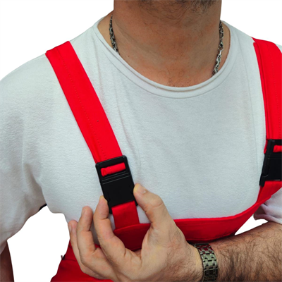 Formteks  Bahçıvan Tulumu/Salopet  Askılı Kırmızı