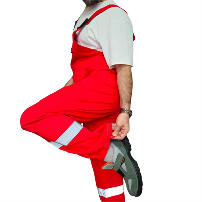 Formteks  Bahçıvan Tulumu/Salopet  Askılı Kırmızı