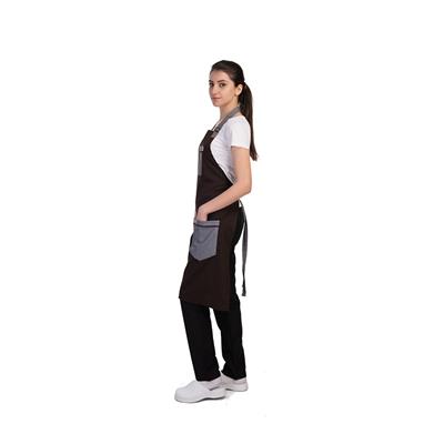 Formteks Barista  Boydan  Çizgili  Kot  Önlük  
