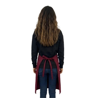 Formteks Baskılı Aşçı Önlük Bordo