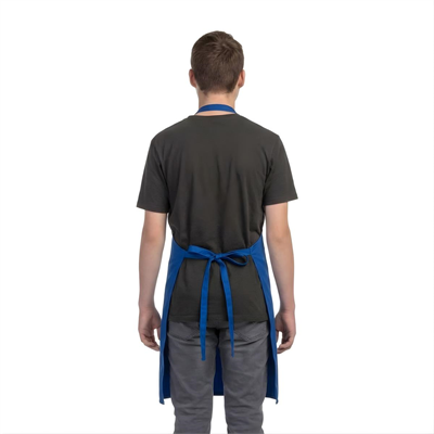 Formteks Baskılı Aşçı Önlük Sax Mavi