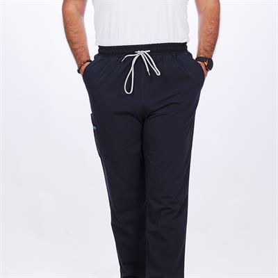 Formteks Bay Medikal Takım Likralı Terry Cotton Lacivert-İndigo Biyeli