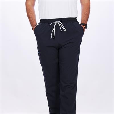 Formteks Bay Medikal Takım Likralı Terry Cotton Lacivert-İndigo Biyeli