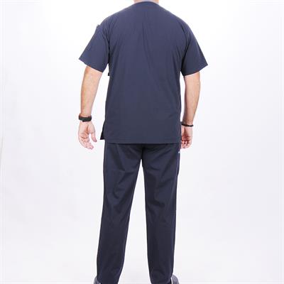 Formteks Bay Medikal Takım Likralı Terry Cotton Lacivert-İndigo Biyeli