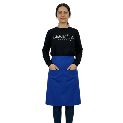 Formteks Belden Servis Cepli Önlük Sax Mavi