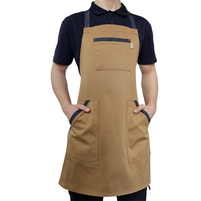 Formteks Boyundan Toka Ayarlı  Boydan Önlük Bej