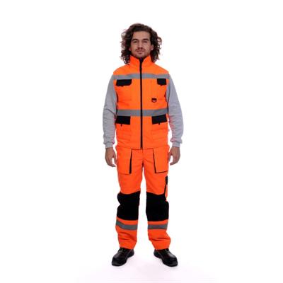 Formteks Çok Cepli Kapitoneli Yelek Turuncu