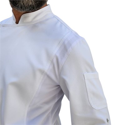 Formteks Fermuarlı Aşçı Ceket Beyaz