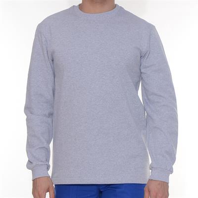 Formteks İş Sweatshirt Bisiklet Yaka Gri