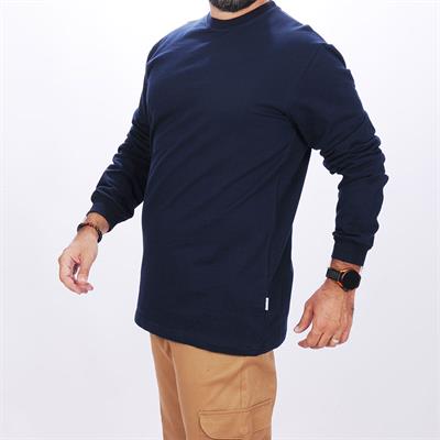 Formteks İş Sweatshirt Bisiklet Yaka Lacivert