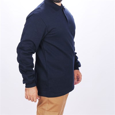 Formteks İş Sweatshirt Polo Yaka Lacivert