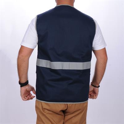 Formteks İşçi Çok Cepli Reflektörlü  Alet Yeleği   Lacivert