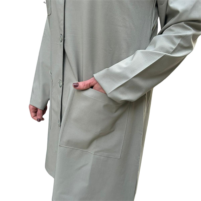 Formteks Kadın Doktor Önlüğü Apaj Yaka Bej