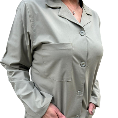 Formteks Kadın Doktor Önlüğü Apaj Yaka Bej