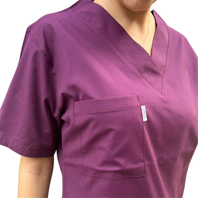 Formteks Kadın Hemşire Takım Likralı Mürdüm