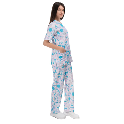 Formteks Kadın Muska Yaka Desenli Takım