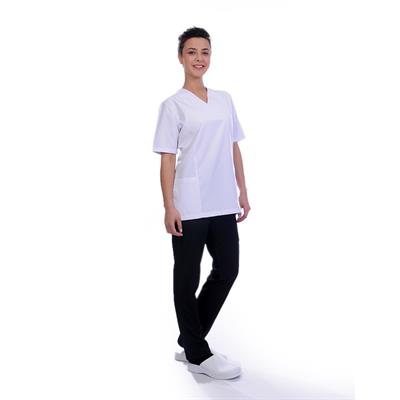 Formteks Kadın Muska Yaka Hemşire Ceket Beyaz
