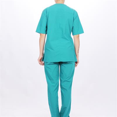 Formteks Kadın Muska Yaka Hemşire Forması Yeşil