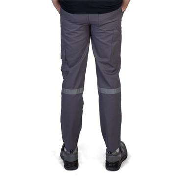 Formteks Kargo Pantolon 16/12 Gabardin Reflektörlü Gri